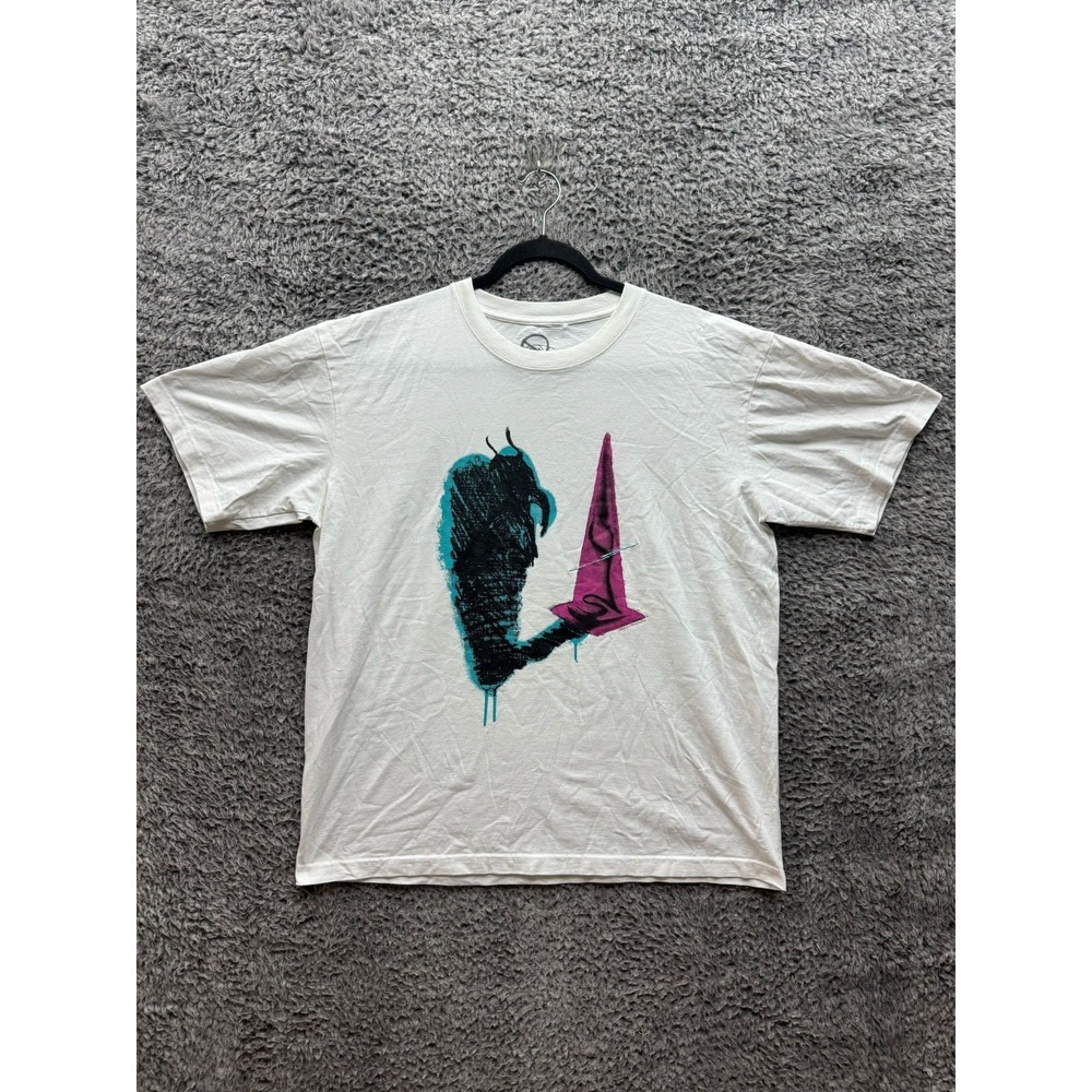 Paja Studio x Iz Stranger Short Sleeve Graphic T Shirt White Mens Size XL